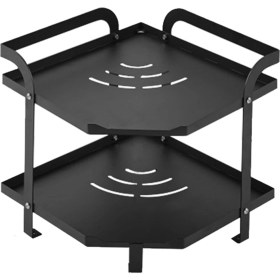 Resim Three Beans Pot Pan Mutfak Organizatör Depolama Raf Tutucu Karbon Çelik Raf Ücretsiz Ayakta Çok Kullanımlı Pas Geçirmez Su Geçirmez Depolama Raf | Depolama Tutucular ve raflar (Yurt Dışından) 