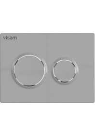 Resim Visam Olimpos Mat Krom İki Kademeli Kumanda Paneli Mat Krom 