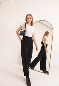 Resim Kaktüs Moda Kaşkorse Kumaş Kısa Kol Basic Beyaz Kadın Bluz 
