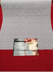 Resim DECO Raf Örtüsü Dantel Desenli Pvc Kaymaz Raf Dolap Sehpa Örtüsü 20 Metre Desen 2 