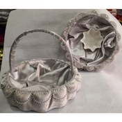 Resim MİMES Kına Gecesi Dilimli Sepet Ve Tepsi Takım Gümüş (gri) 