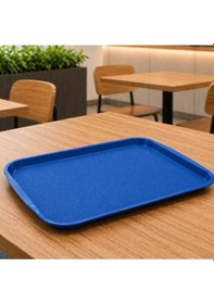 Resim 12 Adet Abs Servis Tepsisi Kaymaz Yüzeyli 37x53 Cm Mavi Renk Endüstriyel Kullanıma Uygun, Kırılmaz, Bpa Free 7 Renk Seçenekli 