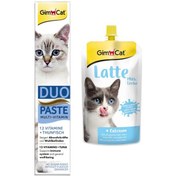 Resim Gimcat Duo Paste Ton Balıklı Vitamin Kedi Macunu 50 G + Calcium Latte 