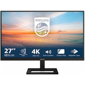 Resim 27 Philips 27E1N1800AE/00 IPS 4ms 60MHZ 2xhdmi 1xdp 4K UHD 3840X2160 Hoparlör Yüksekli̇k Ayari Vesa Si̇yah 
