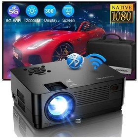 Resim Rocania 12000lm Full Hd Film Projektörü ,5g Wifi-bluetooth 1080p 