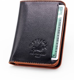 Resim Unisex Siyah Mini Cüzdan Kartlık 
