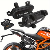 Resim B-SOUL Motosiklet Alet Çantası, Sert Kabuk Üçgen Yan Çanta, Bisiklet Ön Çatal Depolama Çantası, Çıkarılabilir Askı, Polyester (PET) Malzeme, Motosiklet Yan Montaj Depolama Çantası Powersports Ekipmanları için 