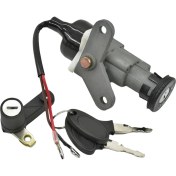 Resim Qcuiil Motosiklet Elektrikli Kapı Kilidi Takımı Kontak Anahtarı Kilidi Kapağı Anahtarlı Yamaha C8 LYM110-2-3 Crypton R T110 T110C (Yurt Dışından) 