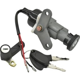 Resim Qcuiil Motosiklet Elektrikli Kapı Kilidi Takımı Kontak Anahtarı Kilidi Kapağı Anahtarlı Yamaha C8 LYM110-2-3 Crypton R T110 T110C (Yurt Dışından) 