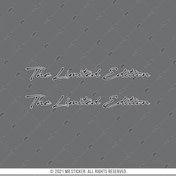 Resim Bay Etiket Rfhlm238 Reflektif Limited Edition Yazisi 2li Set 