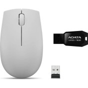 Resim Lenovo 300 Kablosuz Mouse + Adata UV100 16GB USB Bellek 