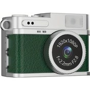 Resim Techbloom Yeşil Mini Retro Taşınabilir Fotoğraf Makinesi 8gb Hafıza Kartlı Değiştirilebilir Filtreli Video Kayıtlı 