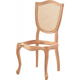 Resim Masifart Marinel Hasırlı Mega Sandalye Cilasız Ham Ham 