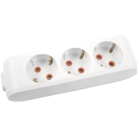 Resim VİKO 10 Adet Üçlü Klemensli Kablosuz Grup Priz Çocuk Korumalı 