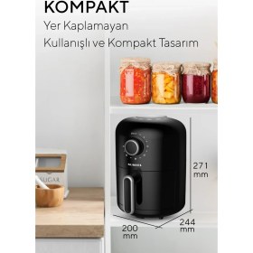 Resim Kumtel Fastfryer 2 Litre ( Yağsız Fritöz Airfryer ) 