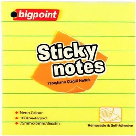 Resim Bigpoint Y.not Kağıdı 75x75 Çizgili Sarı 