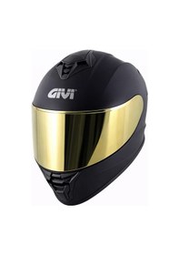 Resim Gıvı 50.x Mat Siyah Kask Sarı Vizör Mat Siyah 