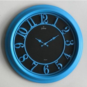 Resim Galaxy Nostaljik 1963 46 Cm Kabartma Rakamlı Duvar Saati Mavi Mavi 