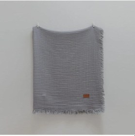 Resim Caramell Müslin Battaniye Muslin Blanket 120x120 Gri 