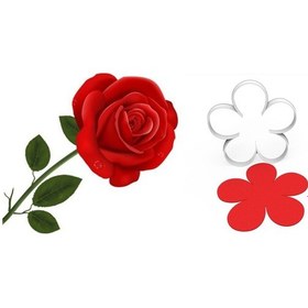 Resim Kolay Gül Çiçek Yapım Kalıbı 48 Mm 