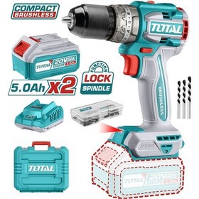 Resim Total TIDLI206028 Lı-İon 5 AH Akülü Kömürsüz Darbeli Matkap 