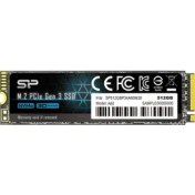 Resim Silicon Power A60 512GB 2200MB-1600MB/S M.2 2280 Pcıe SSD SP512GBP34A60M28 
