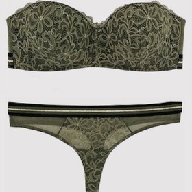Resim Pierre Cardin Kadın Straplez Soft Push Up Sütyen Takımı 