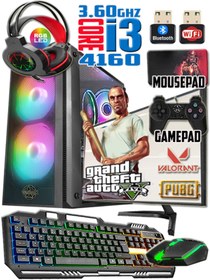 Resim WARBOX Marko I3 4160 Turbo:3.60ghz 16gb Ram 240gb Ssd 250gb Hdd R7 240-4gb E.kartı 22" Monitör Gaming Pc 