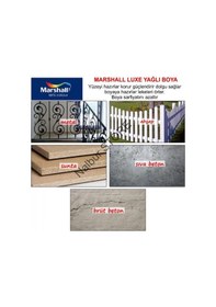 Resim Marshall Luxe Parlak Yağlı Boya-0.75Lt=1Kg-Ahşap-Demir-Plastik Bo (287938561) 