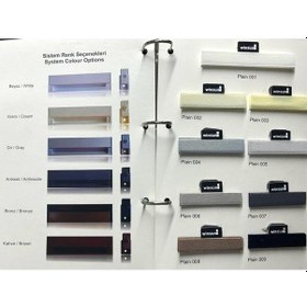 Resim Kidmex Plise Tül Perde Katlanır Cam Balkon Perdesi - Ofis Perdesi - Mutfak Perdesi - Salon Perdesi 