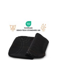 Resim Rudu Siyah Neron Yastık Kılıfı Visco Visko 60x40x14cm Siyah 