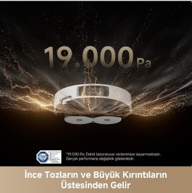 Resim Dreame L40S Pro Ultra 19.000 Pa Emiş Gücü Robot Süpürge Beyaz 