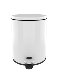 Resim Primanova Cigo Pedallı Çöp Kovası Beyaz İç Kısım Gri M-E41-01-07 Beyaz 