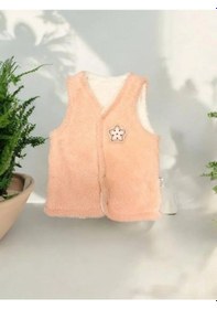 Resim Bebidof Bebek Peluş Yelek-15257 Somon 