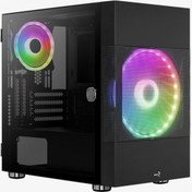 Resim Aerocool Atomic 500W,ARGB ARGB Fanlı,Dik Ekran Kartı Takılabilen,Tempered Glass Yan Panelli,USB 3.0 Bilgisayar Kasası(Ekran Kartı Sabitleme Aparatlı) (AE-ATMC-500) 