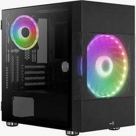 Resim Aerocool Atomic 500W,ARGB ARGB Fanlı,Dik Ekran Kartı Takılabilen,Tempered Glass Yan Panelli,USB 3.0 Bilgisayar Kasası(Ekran Kartı Sabitleme Aparatlı) (AE-ATMC-500) 