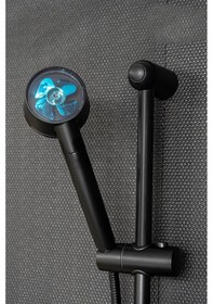 Resim Siyah Sürgülü Banyo Lavabo Duş Seti Batarya Musluk 3 Parça Yenileme Seti Siyah 