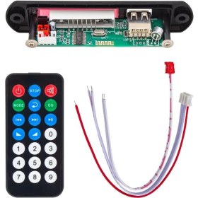 Resim Magicvoice PowerMaster M515 Oto Teyp Dijital Player Board USB/AUX/SD/FM/Bluetooth Kumandalı Mikrofonsuz Oto Teyp Çevirici (12V-500MA) 