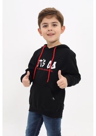 Resim Toontoy Erkek Çocuk Baskılı Sweatshirt Siyah 