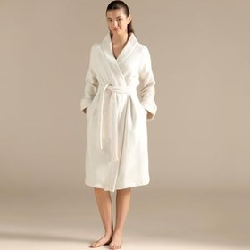 Resim Pıanta Bambu Unısex Bornoz Natural 