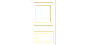 Resim Decogold Kapı Arkası Çıta Tasarımı Boyanabilir Çıta Hazır Kesim (ANKA116) 