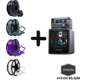 Resim Anycubic Kobra S1 Combo 3D Yazıcı + 4 Adet Filament (1 KG LIK 4 FARKLI RENK İLETİLECEKTİR) 