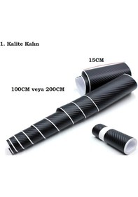 Resim Polimer Karbon Fiber Folyo Yapıştırması 15 X 100 Cm 