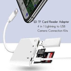 Resim Daytona NK108L Apple iPhone Lightning To TF SD USB Dosya Aktarım Çevirici 