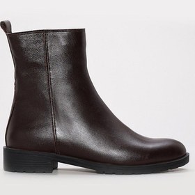 Resim Hakiki Deri Kürklü Kadın Klasik Bot 257kza630 Kahve 