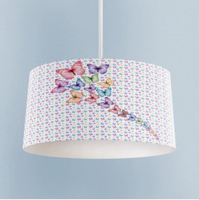 Resim MASAL ODAM BEBEK VE ÇOCUK ODASI Kelebek Desenli Avize 