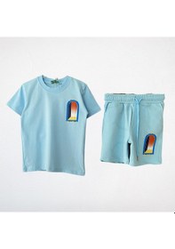 Resim "casa Blanca" Baskılı Yazlık İkili Takım - Mavi Bebe Mavisi 