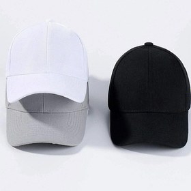 Resim Gyes Spor Şapka Unisex 3 Adet Arkası Cırtlı Ayarlanabilir Siyah-gri-beyaz Siyah 