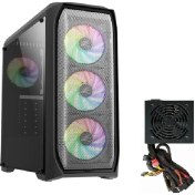 Resim Zalman N5 MF 500W ATX Mid Tower 4 RGB Fanlı Kasa 