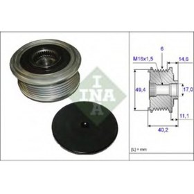 Resim İna ALTERNATOR KASNAGI (RULMANLI) CADDY IV GOLF VII PASSAT 14>A3 12>A4 13>15 IBIZA 08>10 LEON 13> - 